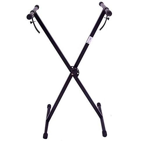 Belear K-19 Pro Keyboard Stand, Six Angle Adjustable Heavy Duty Big Size, Black Piano Stand