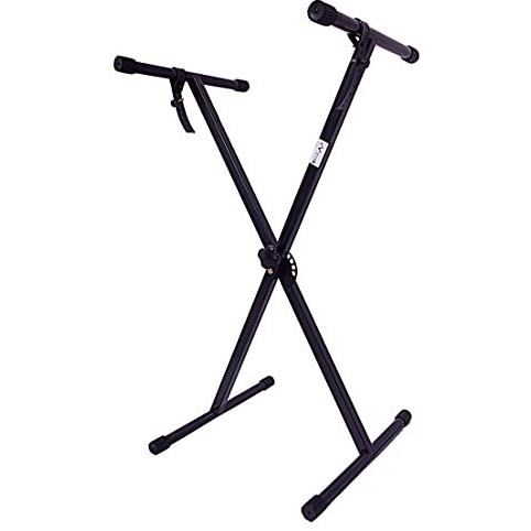 Belear K-19 Pro Keyboard Stand, Six Angle Adjustable Heavy Duty Big Size, Black Piano Stand