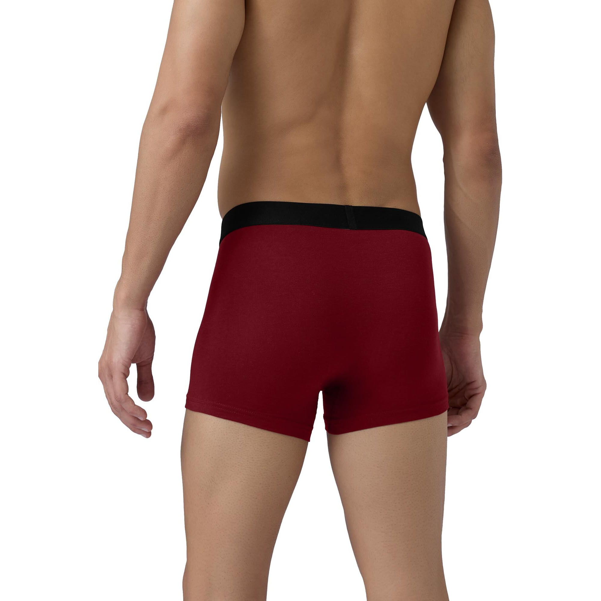 XYXX Men Cotton Trunk, Regular Fit, Solid, Pack of 4, XYTRNK4PCKN62M, Legion Blue+Black+Dark Maroon+Frost Grey, M