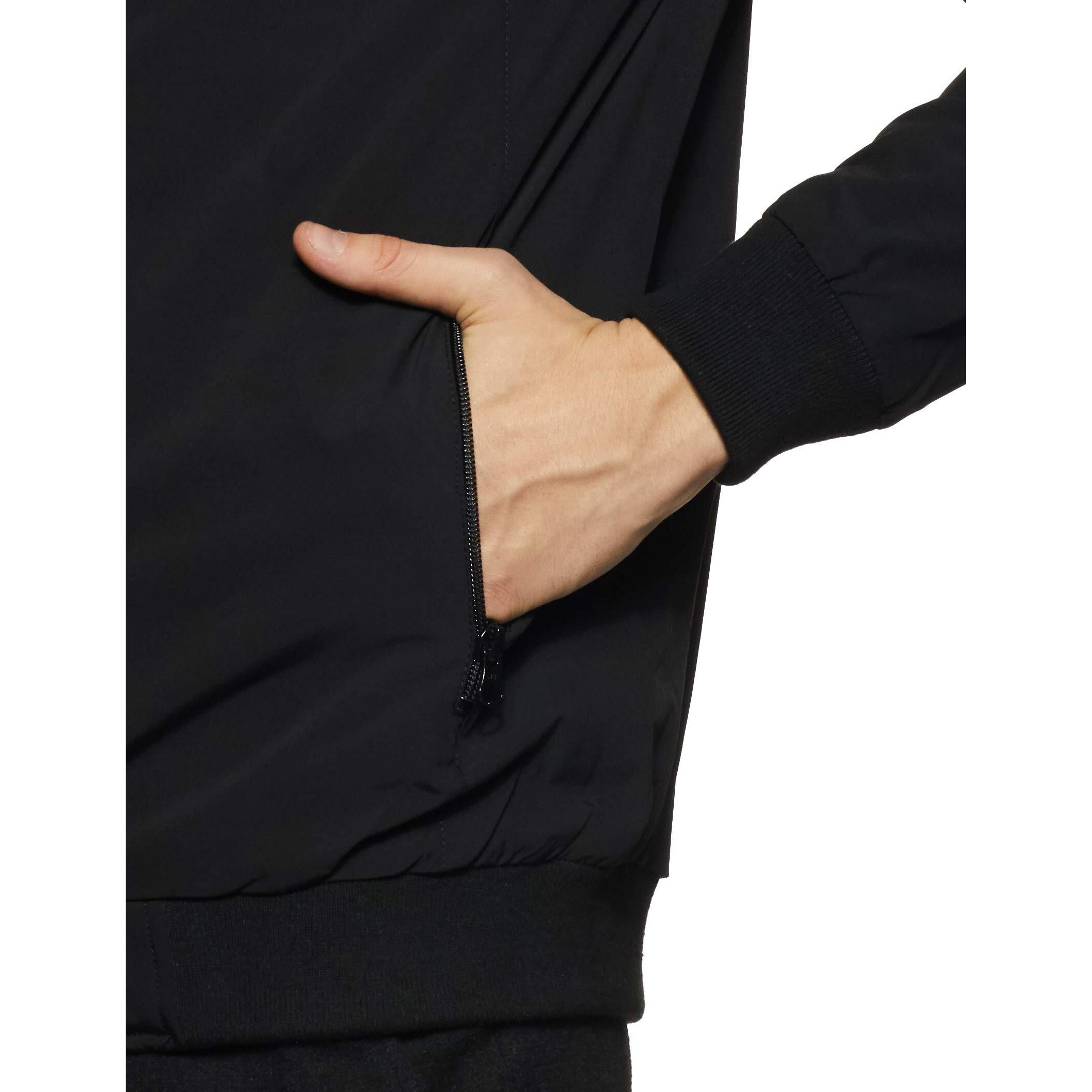Amazon Brand - Symbol Men's Polyester Light Weight Casual Lined Standard Length Jacket (AW20-LW-SY-02_Black_2XL)