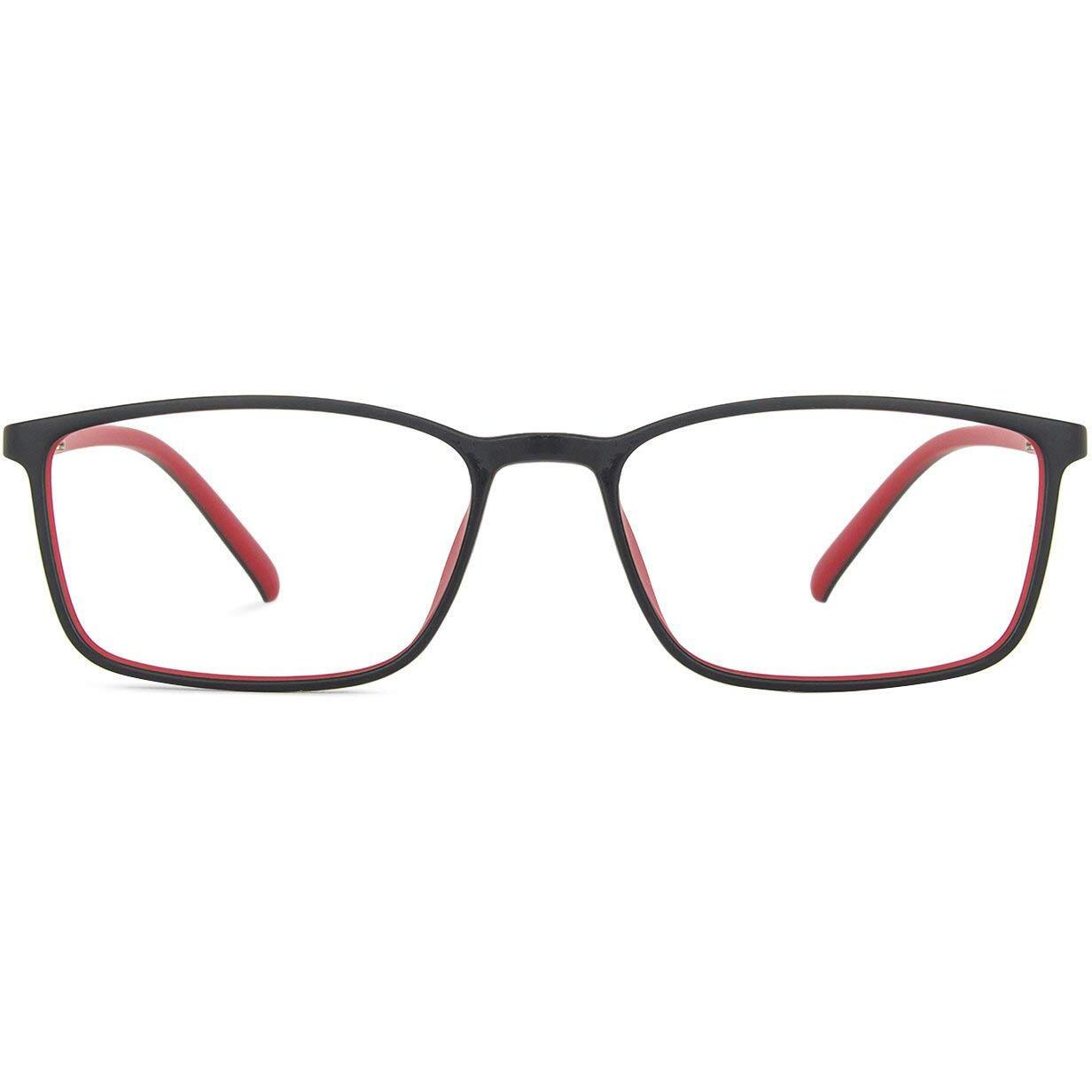 LENSKART BLU | Zero Power Blue Cut Computer Glasses | Gaming Glasses | Anti Glare, Lightweight & Blocks Harmful Rays | UV Protection Specs | Men & Women | Medium | LB E13527