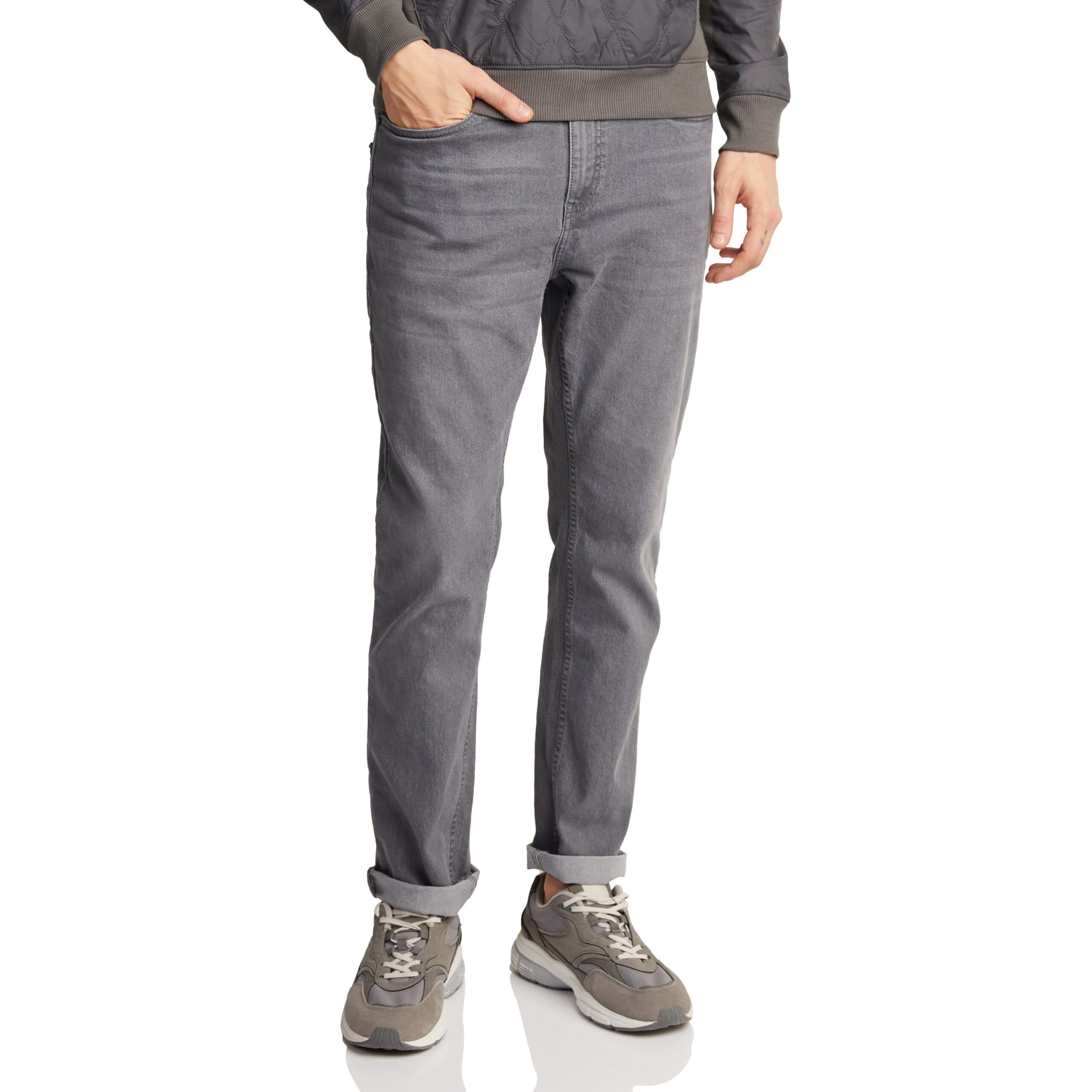 Amazon Brand - Symbol Men's Cotton Rich Stretchable Jeans | Casual Denim Relaxed Fit (Mid Grey_40)