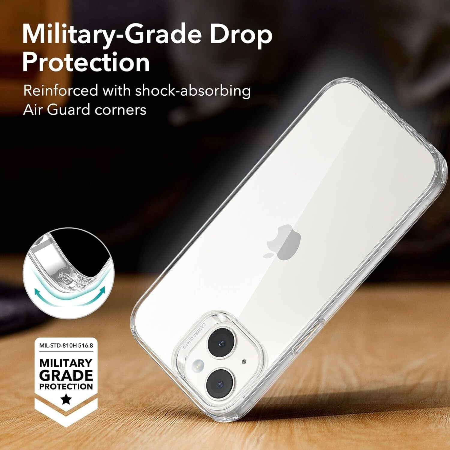 ZedGear Case for iPhone 15 Silicone Case Clear Transparent Shockproof Scratch Resistant Protective Phone Soft Silicone Slim Cover for iPhone 15 (Transparent)