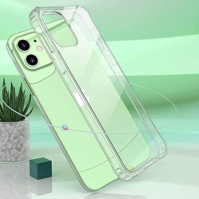 Prolet Case for iPhone 12 Case Clear Transparent Shockproof Protective Phone Soft Silicone Slim Cover for iPhone 12 (Transparent)
