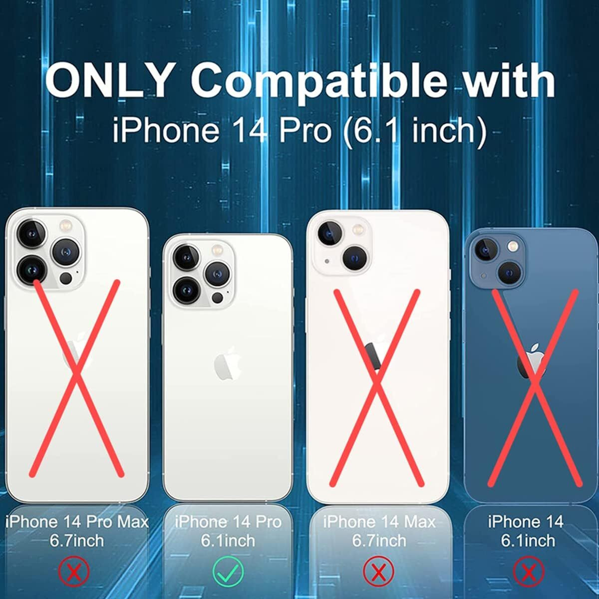 Prolet Case for iPhone 14 Pro Case Clear Transparent Shockproof Protective Phone Soft Silicone Slim Cover for iPhone 14 Pro (Transparent)