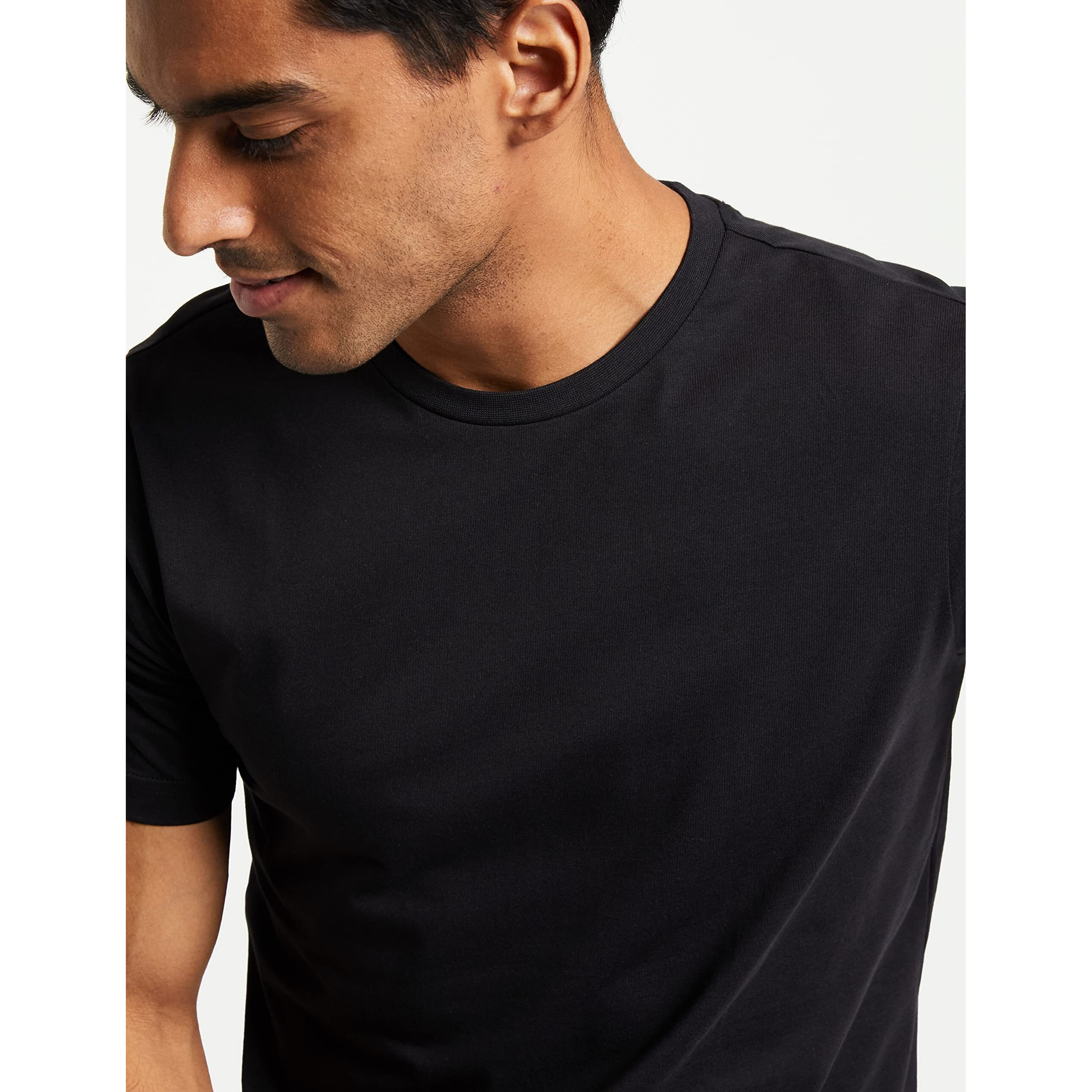 Amazon Brand - Symbol Men's Solid Cotton T Shirt | Plain | Round Neck | Half Sleeve - Regular Fit | Combo Pack of 3 (Available in Plus Size) (Multicolor8_M)
