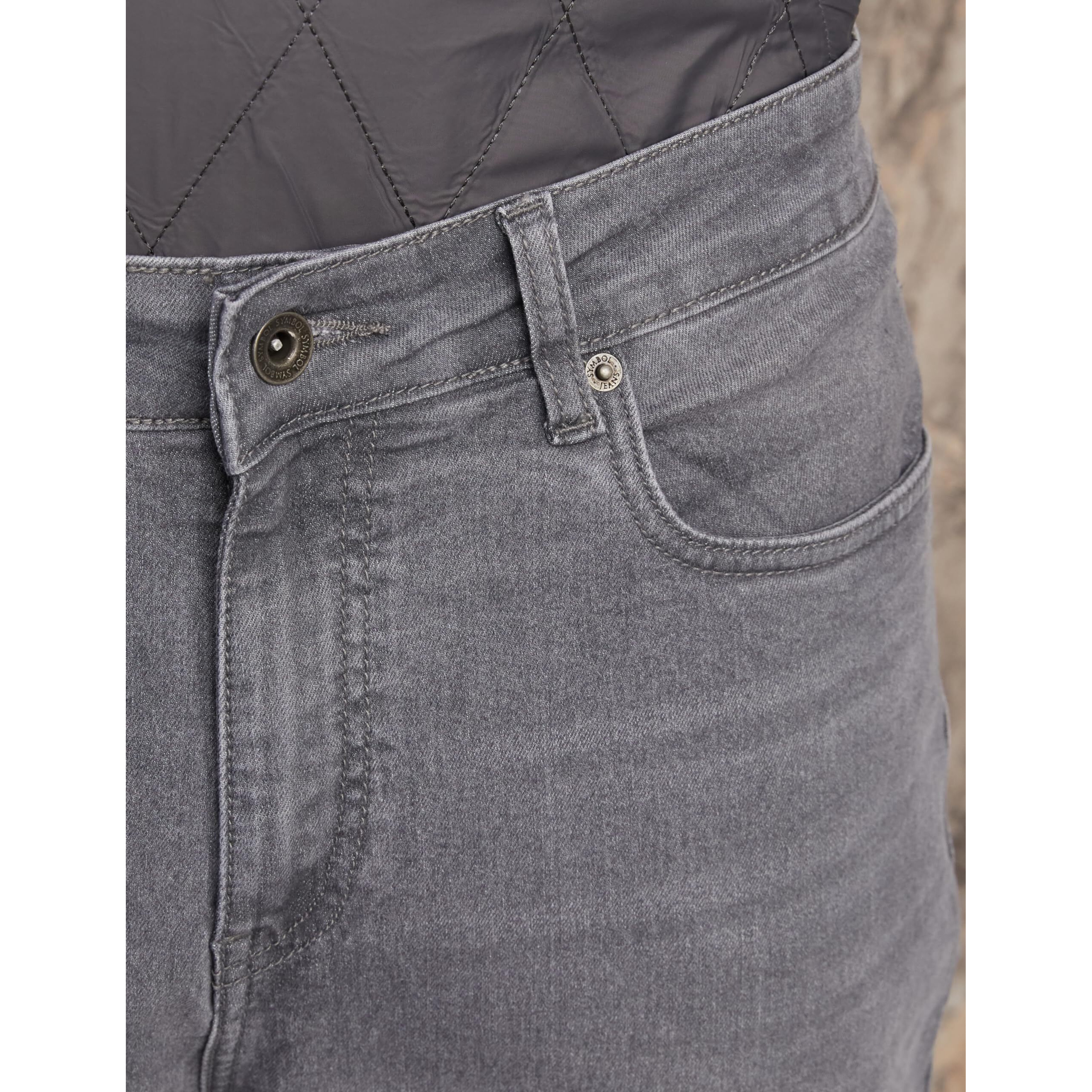 Amazon Brand - Symbol Men's Cotton Rich Stretchable Jeans | Casual Denim Relaxed Fit (Mid Grey_38)