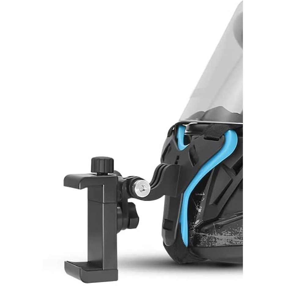 HUMBLE Helmet Chin Mount with Mobile Holder, Motorcycle Helmet Strap Compatible with GoPro Hero 9 8 7 6 5 4 3+ 3 SJCAM and Mobile Phones.