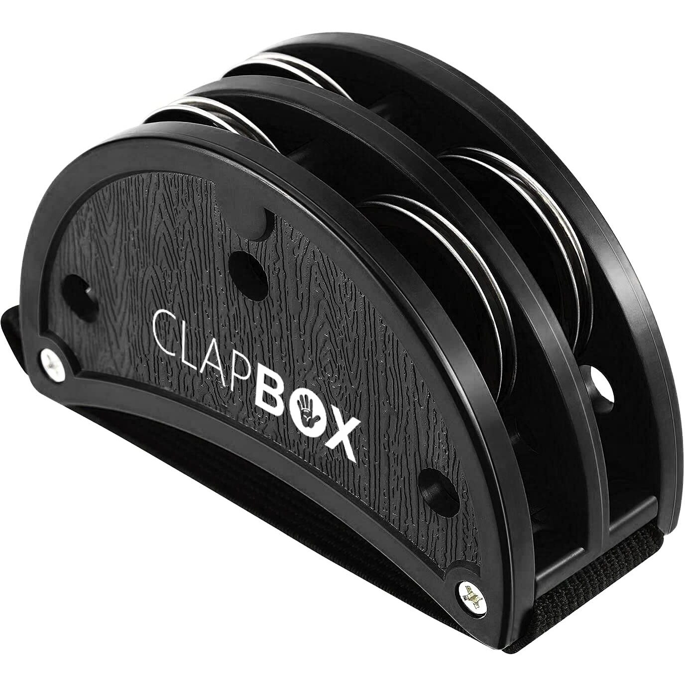 Clapbox Foot Tambourine - Jingles, Black
