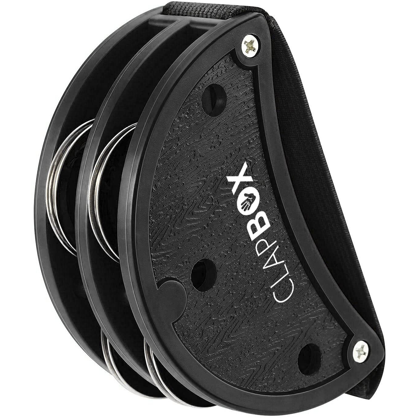 Clapbox Foot Tambourine - Jingles, Black