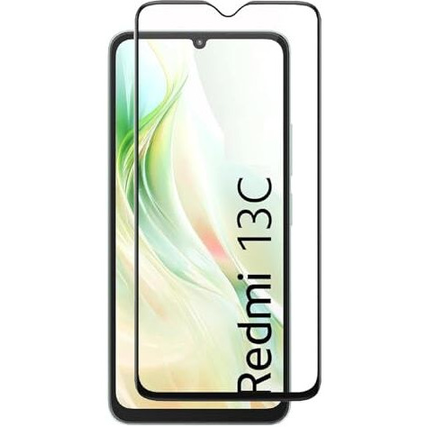JGD PRODUCTS for Xiaomi Redmi 13C 5G, Redmi 13C 4G, Poco C65 Tempered glass with Full Edge Protection and Easy Installation Kit