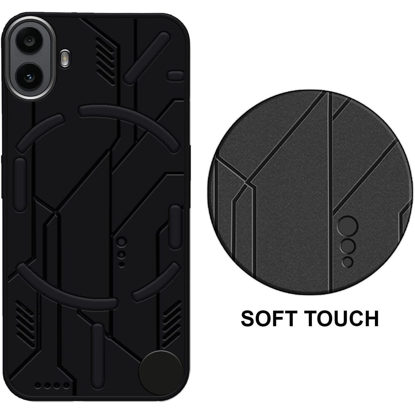VIDO Designer Soft Silicon Back Case Cover for CMF by Nothing Phone 1