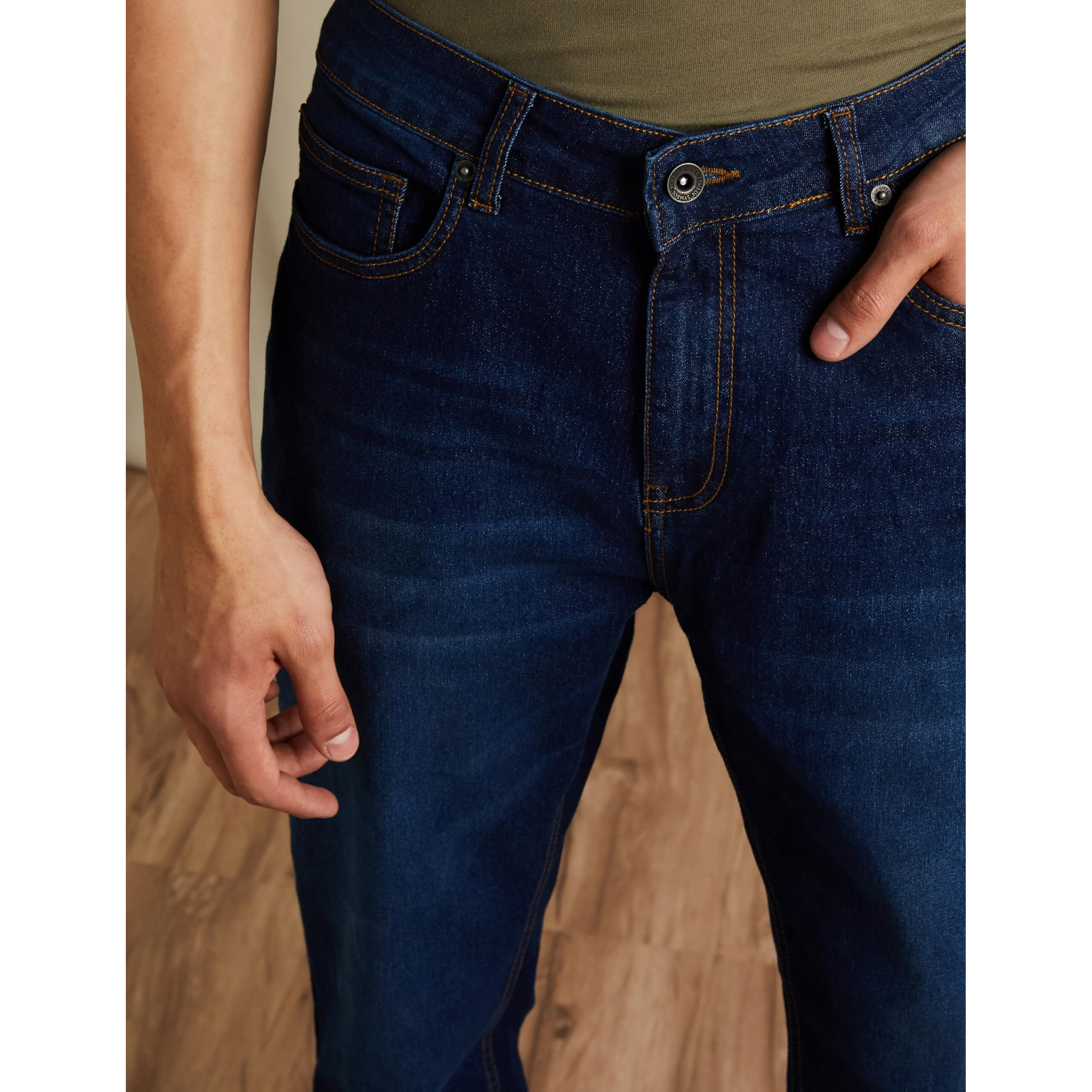 Amazon Brand - Symbol Men's Cotton Rich Stretchable Jeans | Casual Denim Relaxed Fit (Medium Blue-3_32)