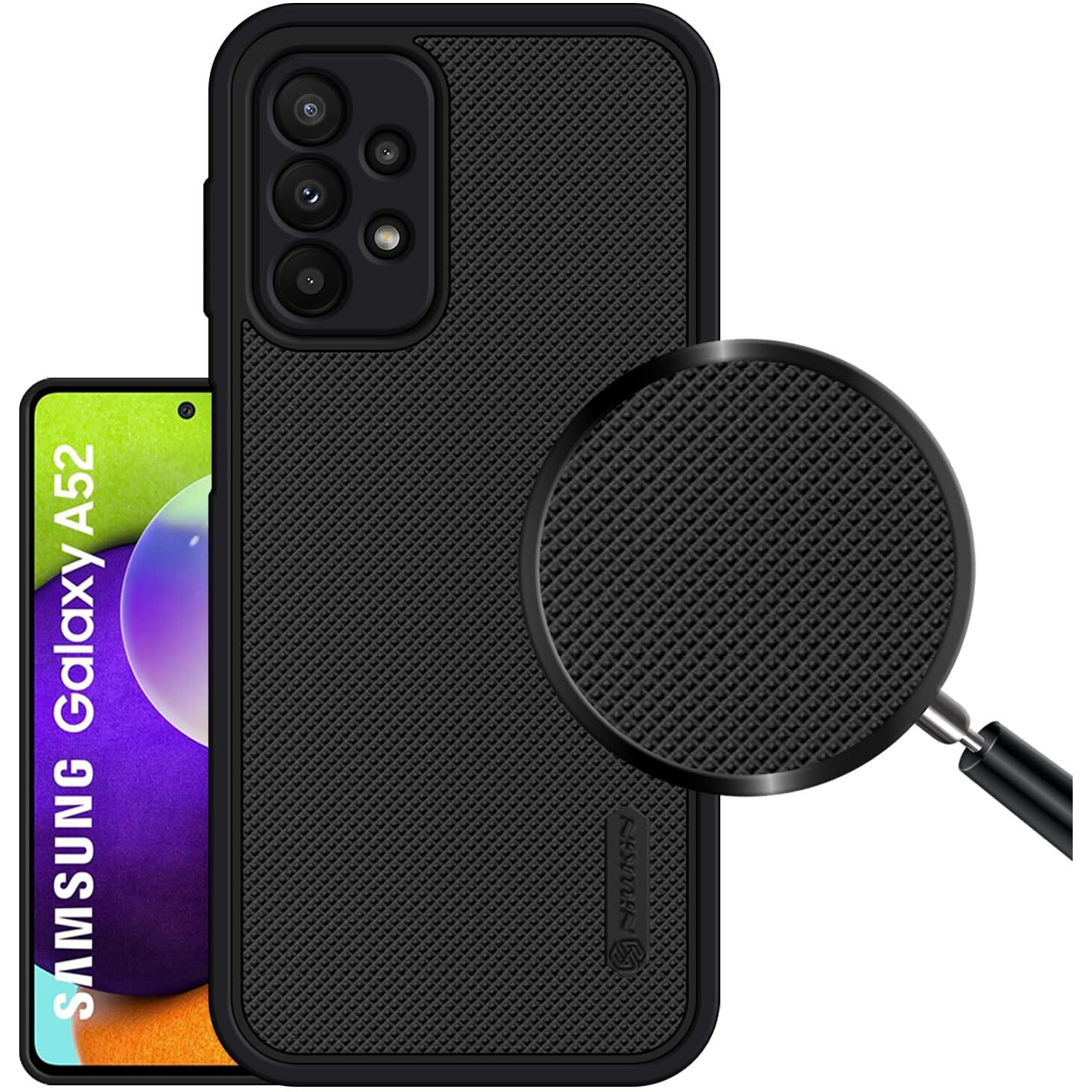 VIDO Super Frosted Raised Camera Protect Soft Back Case Cover for Samsung Galaxy A52 / A52s 5G