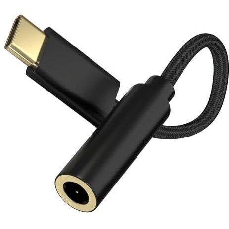 Sounce USB Type C to 3.5mm Headphones Jack Converter Aux Connector Compatible with Galaxy S8 Plus, S9, S9 Plus, S10 Plus, S10 Lite, S23 Ultra, S20 FE, S21, S20, S22 & Other Samsung Devices