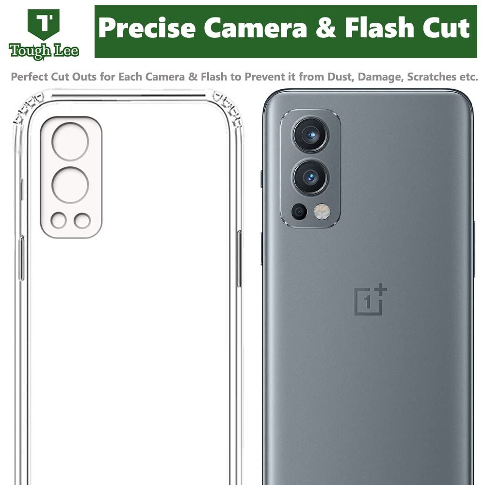 Tough Lee Back Cover for Oneplus Nord 2 5G (Silicone_Clear)