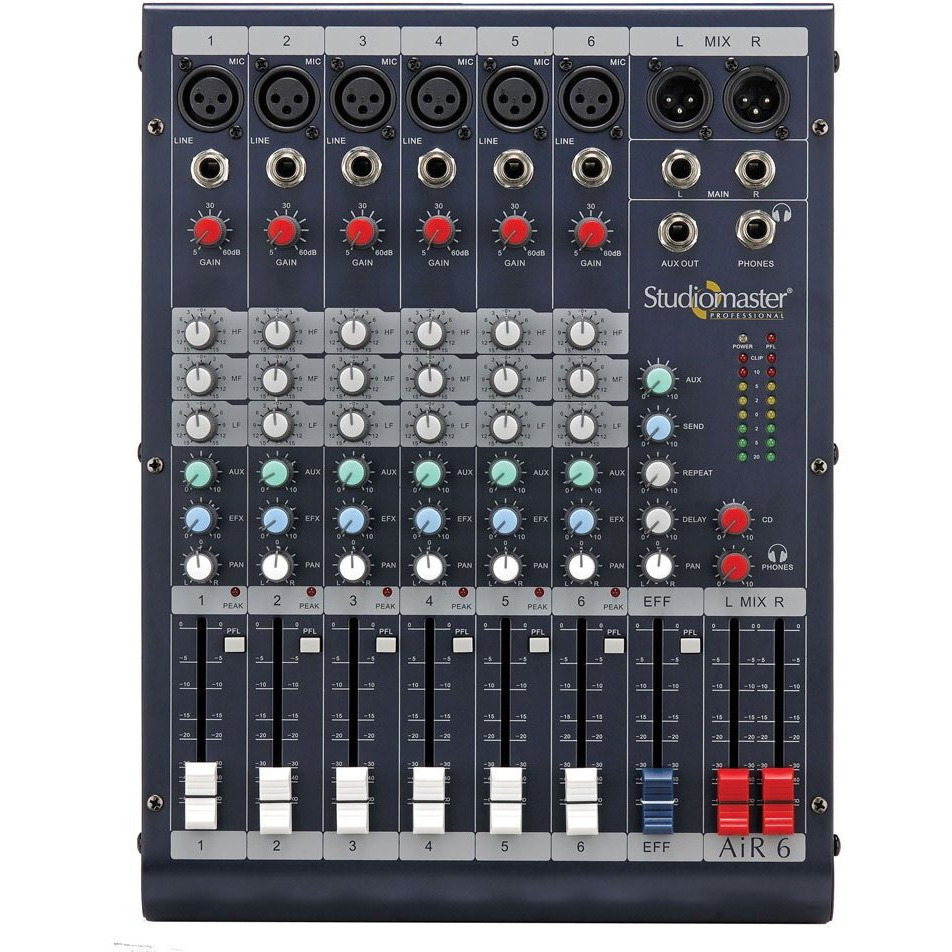 Studiomaster Mixer Air 6 (6 channel), black, Medium