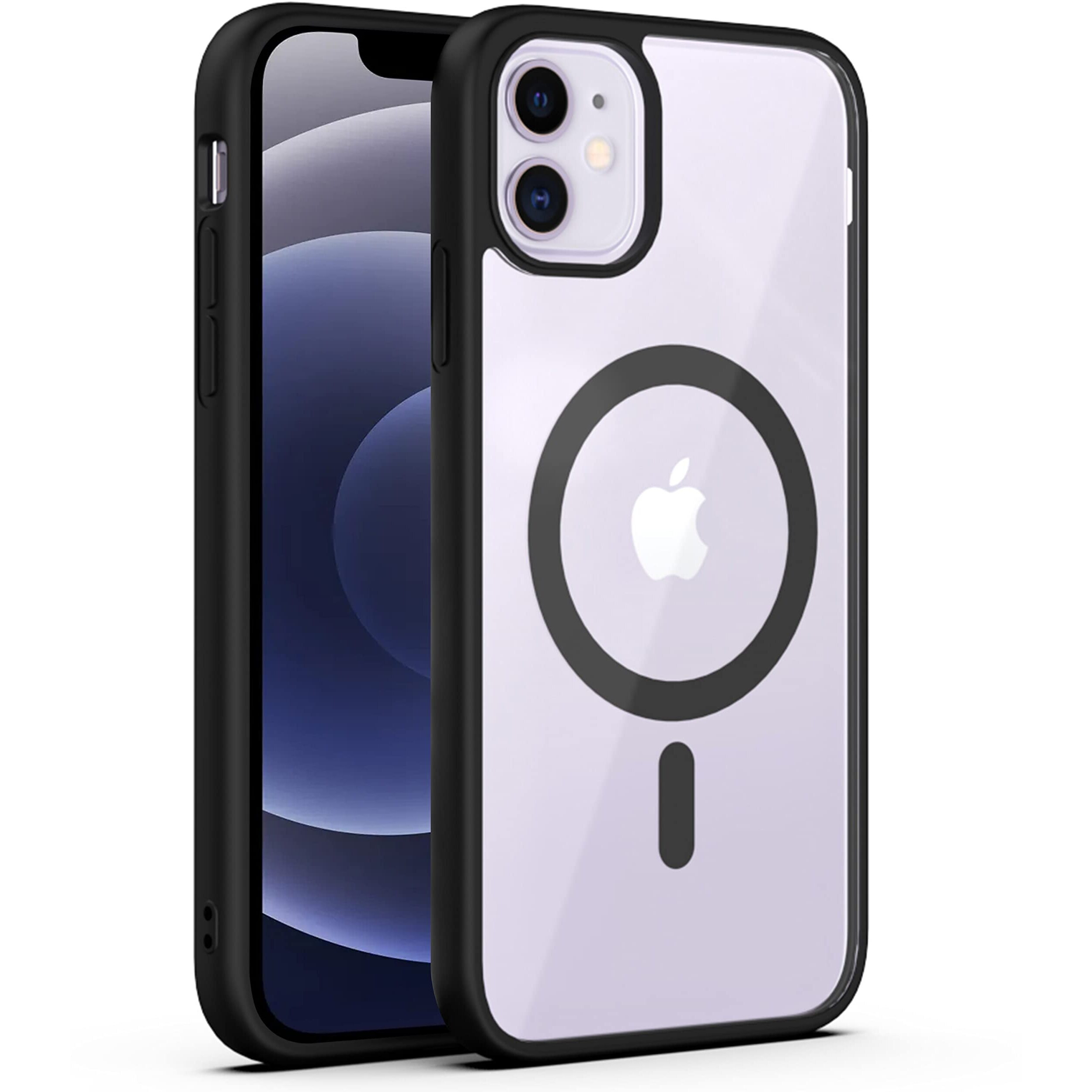 Zapcase Back Case Cover for iPhone 12 Mini/iPhone 13 Mini | Compatible for iPhone 12 Mini/iPhone 13 Mini Back Case Cover | Scratch-Resistant Back Case Cover | Black