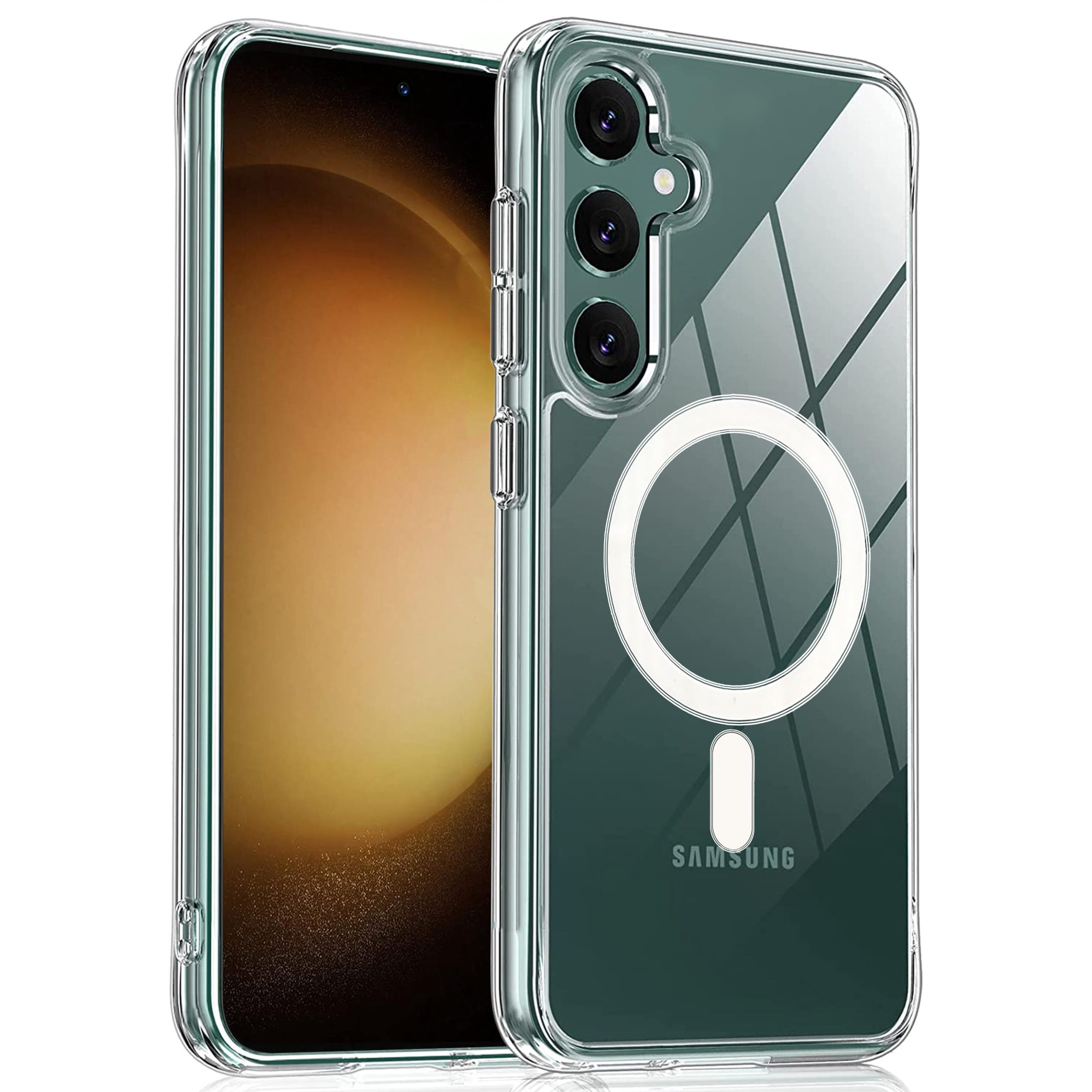 Zapcase Back Case Cover for Samsung Galaxy S24 5G | Compatible for Samsung Galaxy S24 5G Back Case Cover | Compatible with MagSafe | Scratch-Resistant Back Case Cover | Clear