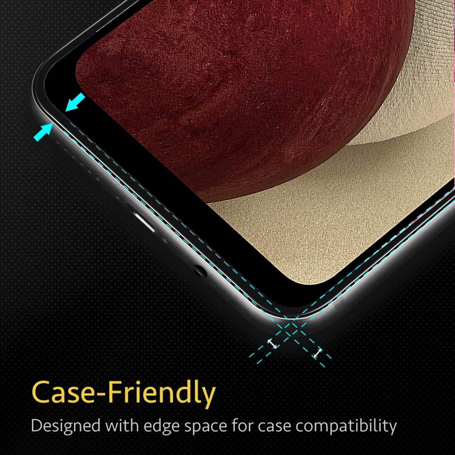 Pikkme Tempered Glass Screen Protector for Samsung Galaxy M04 / M12 / A12 / F12 Edge to Edge Coverage with Easy Installation kit