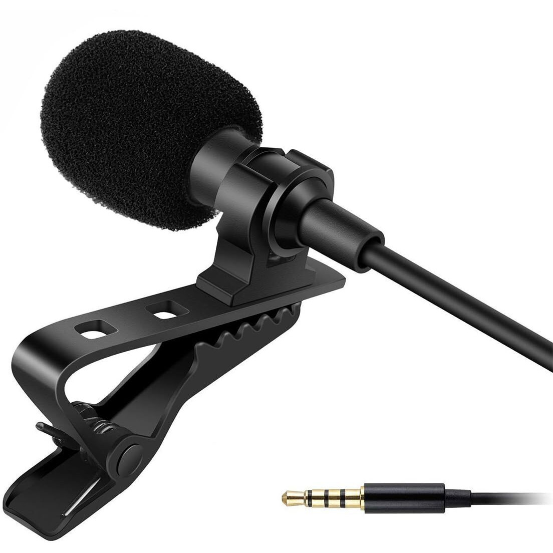 HUMBLE Clip-On Lapel Collar Mic  Dynamic 3.5mm Microphone for Clear Voice Recording  Ideal for YouTube, Interviews and Vlogging Universal Compatibility with Smartphones, PCs, & Laptops (1.5 Meter)