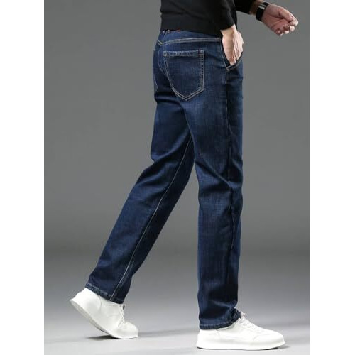 TAGDO Men Regular Fit Jeans (Jeans-5190-Navy-36)