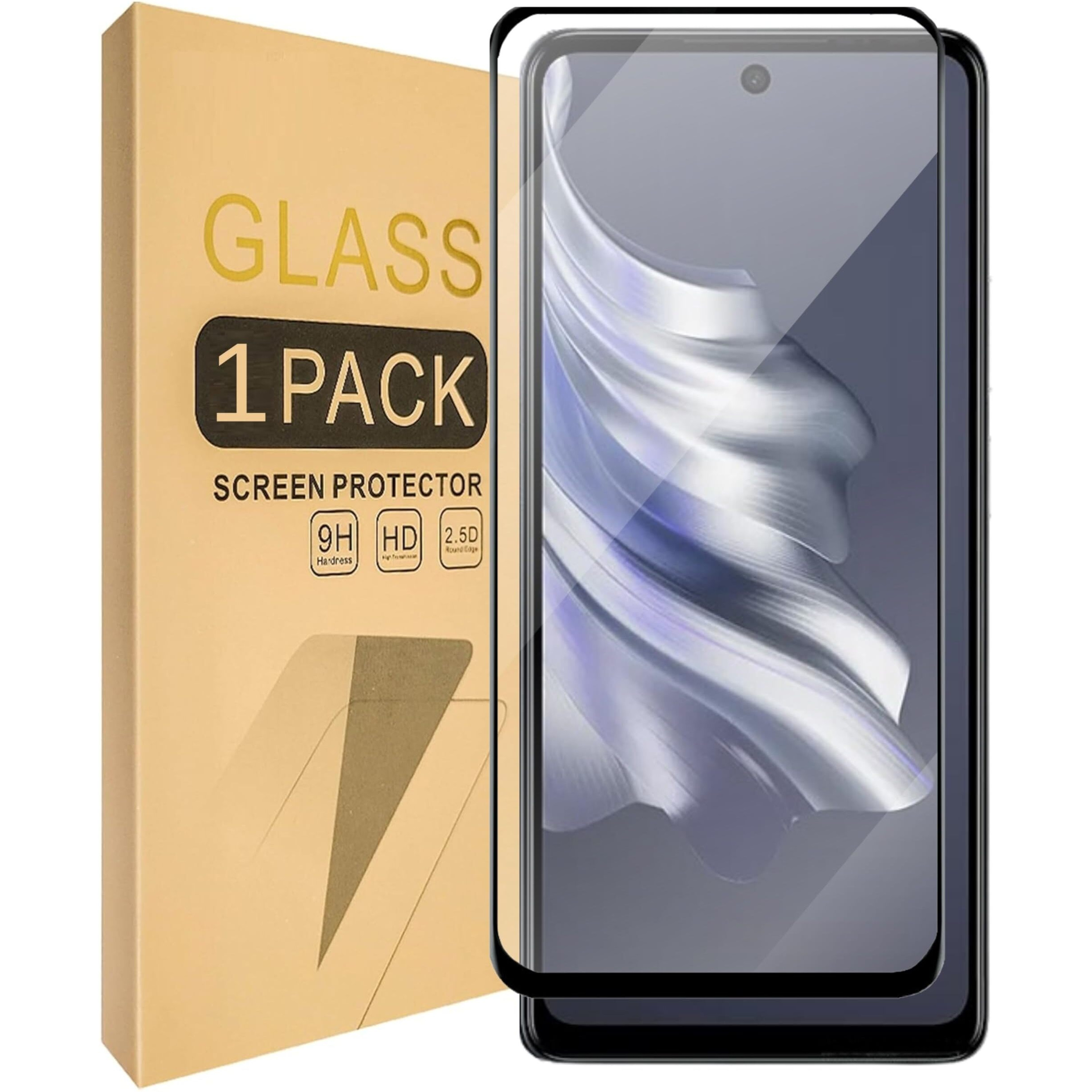 SPAZY CASE Redmi Note 14 5G Tempered Glass | 9H Full HD, Full Edge Protection, Shatterproof, Anti Scratch Screen Guard for Redmi Note 14 5G