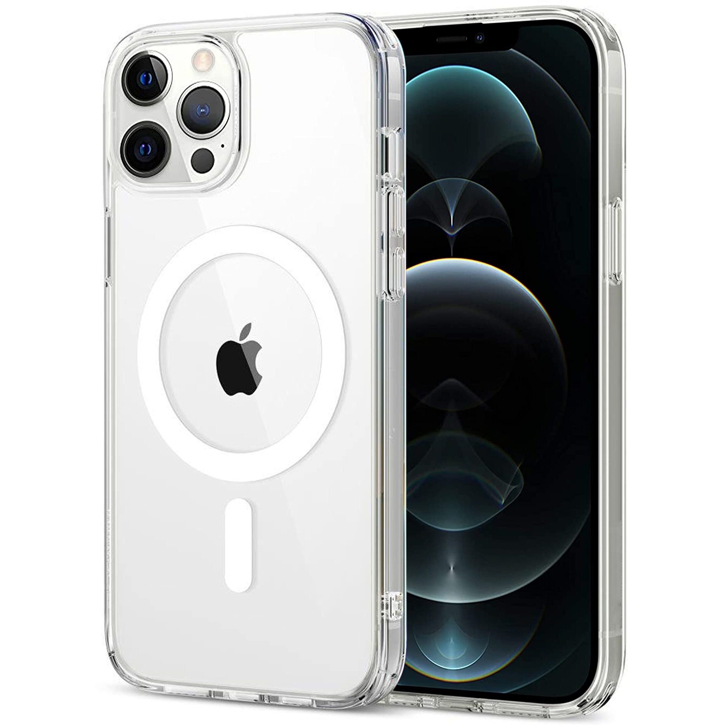 Zapcase Back Case Cover for iPhone 12 Pro Max | Compatible for iPhone 12 Pro Max Back Case Cover | Compatible with MagSafe | Scratch-Resistant Back Case Cover | Clear
