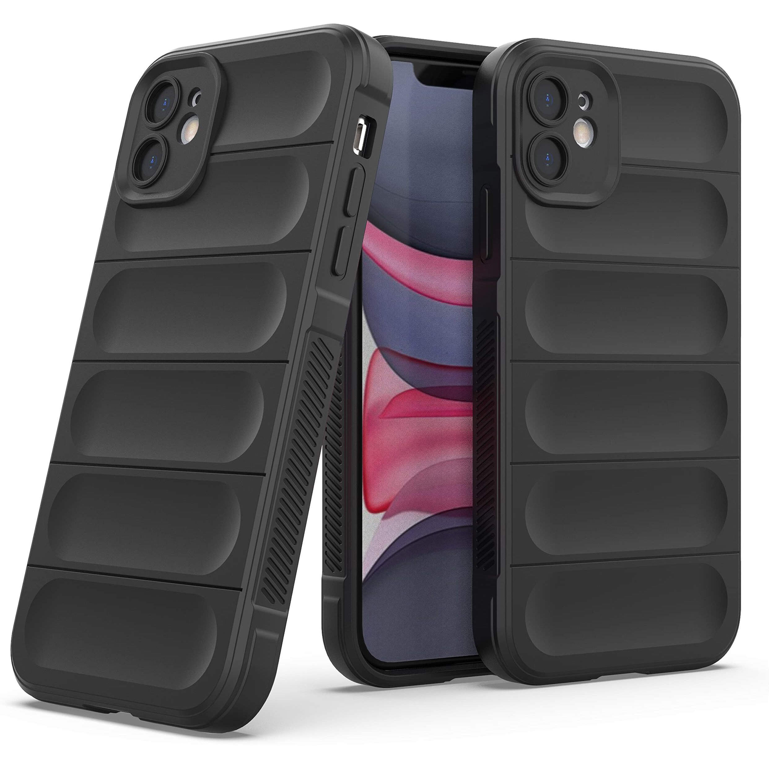 Zapcase Back Case Cover for iPhone 11 | Compatible for iPhone 11 Back Case Cover | Liquid Silicon Case for iPhone 11 with Camera Protection|Black