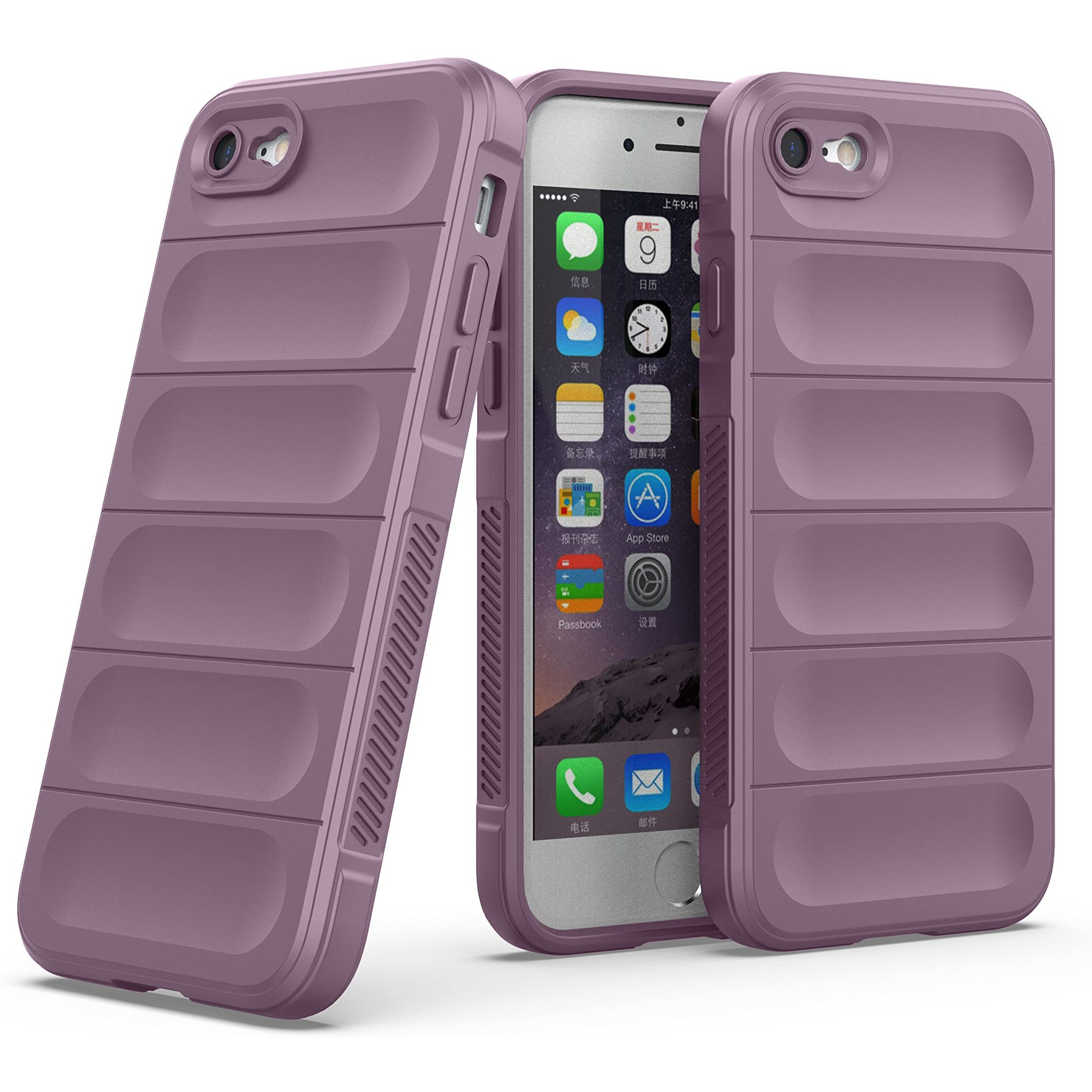 Zapcase Back Case Cover for iPhone 7/8 / SE 2020 | Compatible for iPhone 7/8 / SE 2020 Back Cover | Liquid Silicon Case for iPhone 7/8 / SE 2020 with Camera Protection |Lavender