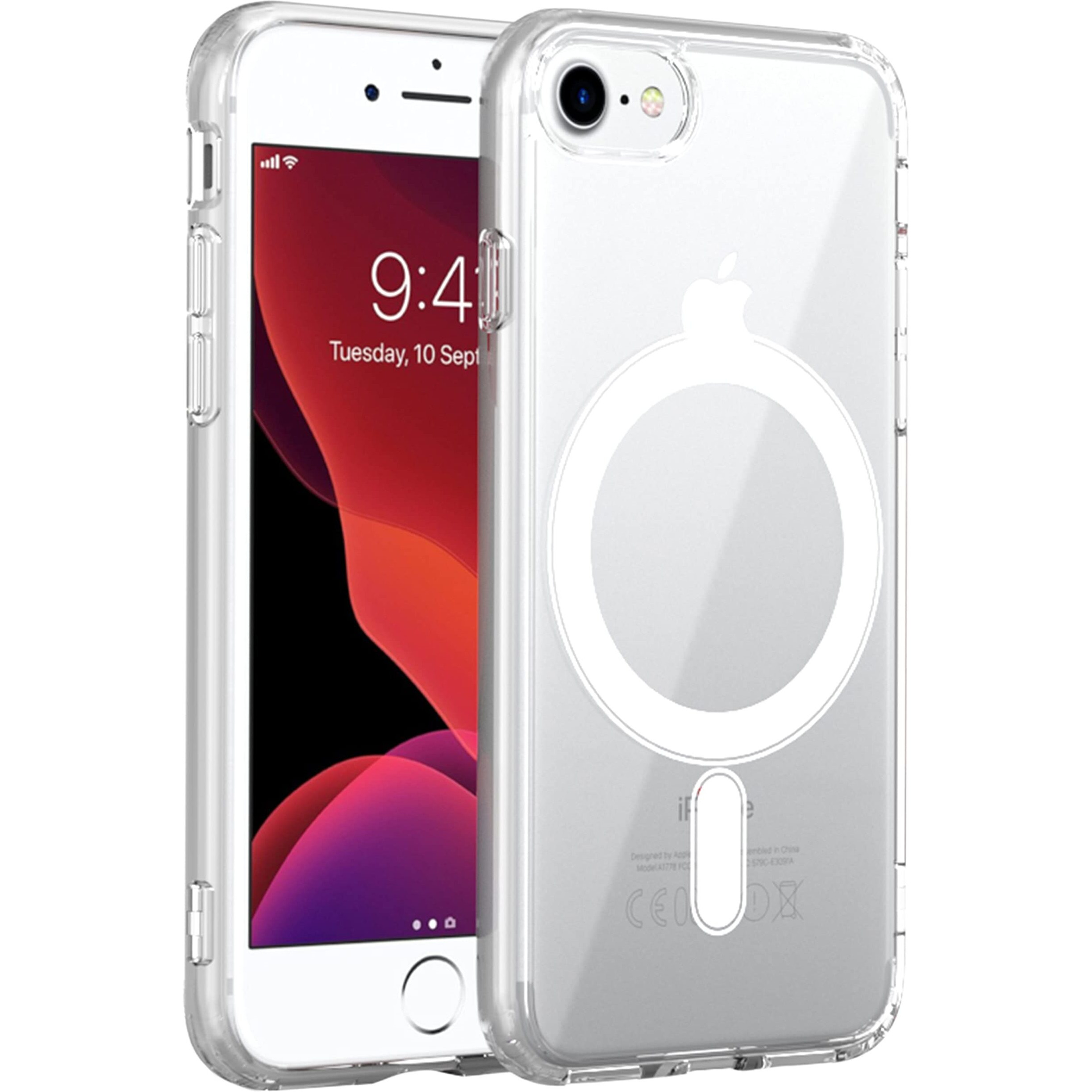 Zapcase Back Case Cover for iPhone 7/8 / SE 2020 | Compatible for iPhone 7/8 / SE 2020 Back Case Cover | Compatible with MagSafe | Scratch-Resistant Back Case Cover | Clear
