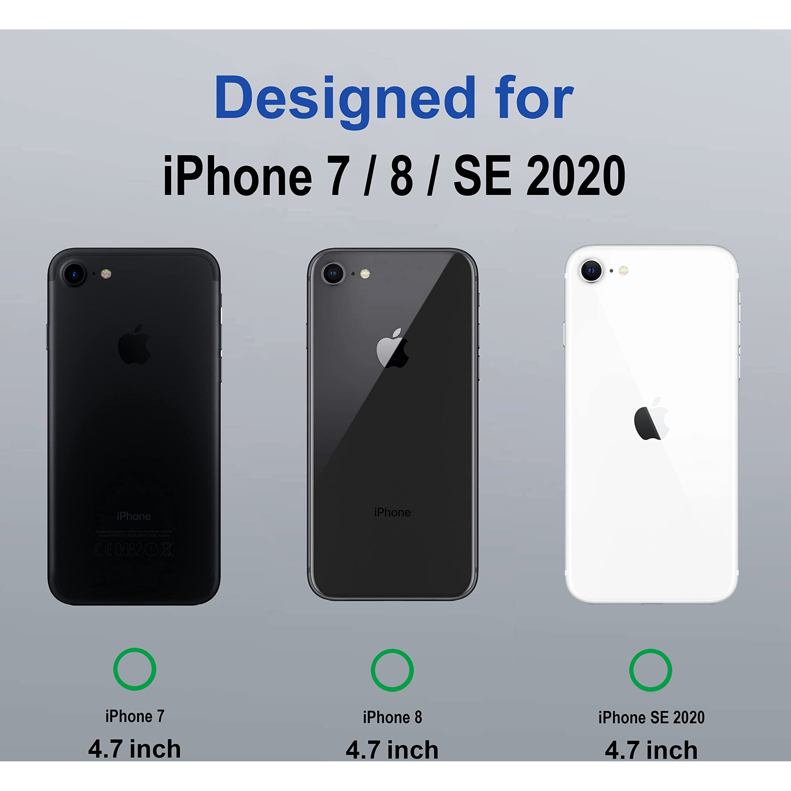 Zapcase Back Case Cover for iPhone 7/8 / SE 2020 | Compatible for iPhone 7/8 / SE 2020 Back Case Cover | Compatible with MagSafe | Scratch-Resistant Back Case Cover | Clear