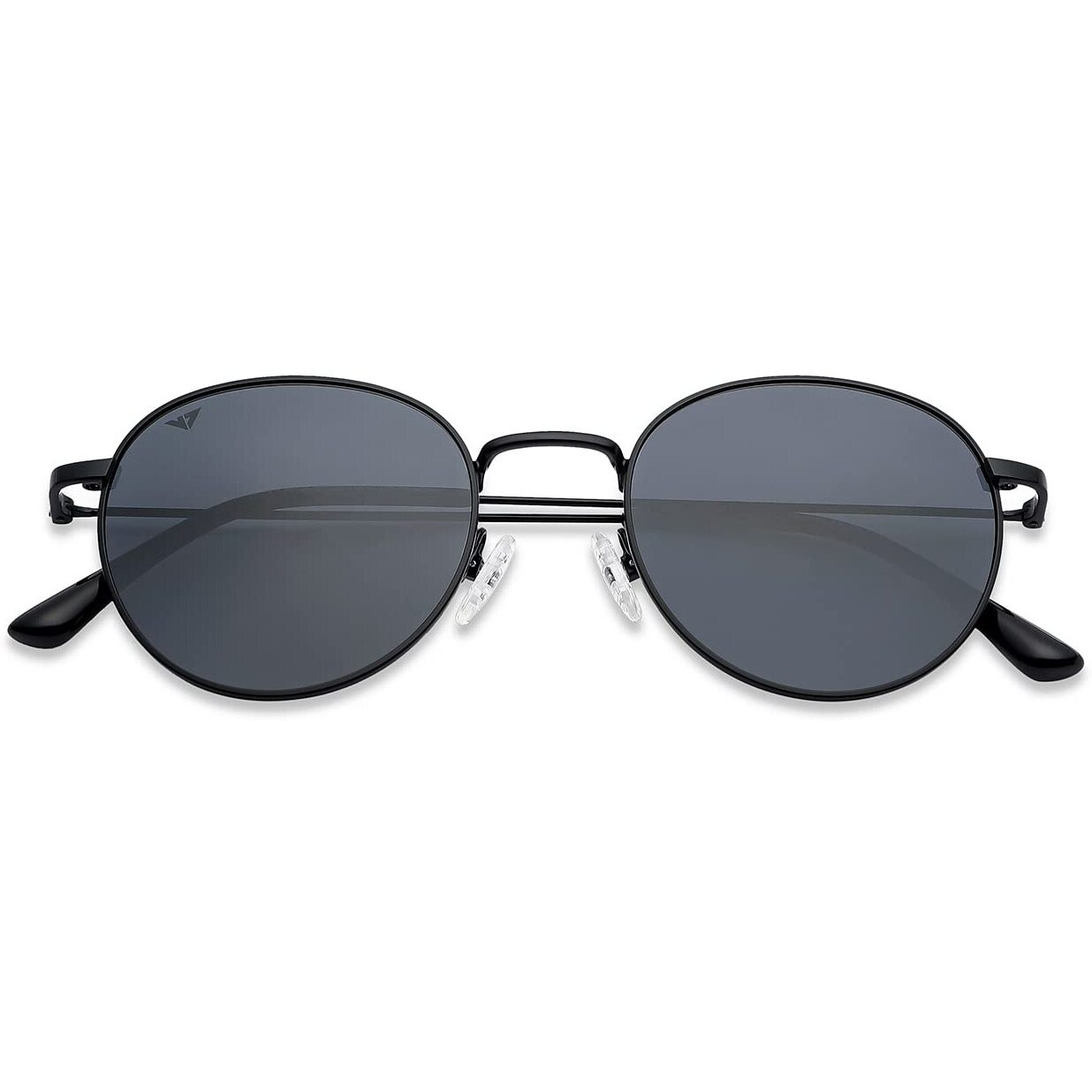 VINCENT CHASE EYEWEAR By Lenskart|Polarization Sunglasses| Full Rim Round Branded Latest And Stylish Sunglasses|Polarization And 100% Uv Protected|For Men&Women|Medium|Vc S13137,Grey