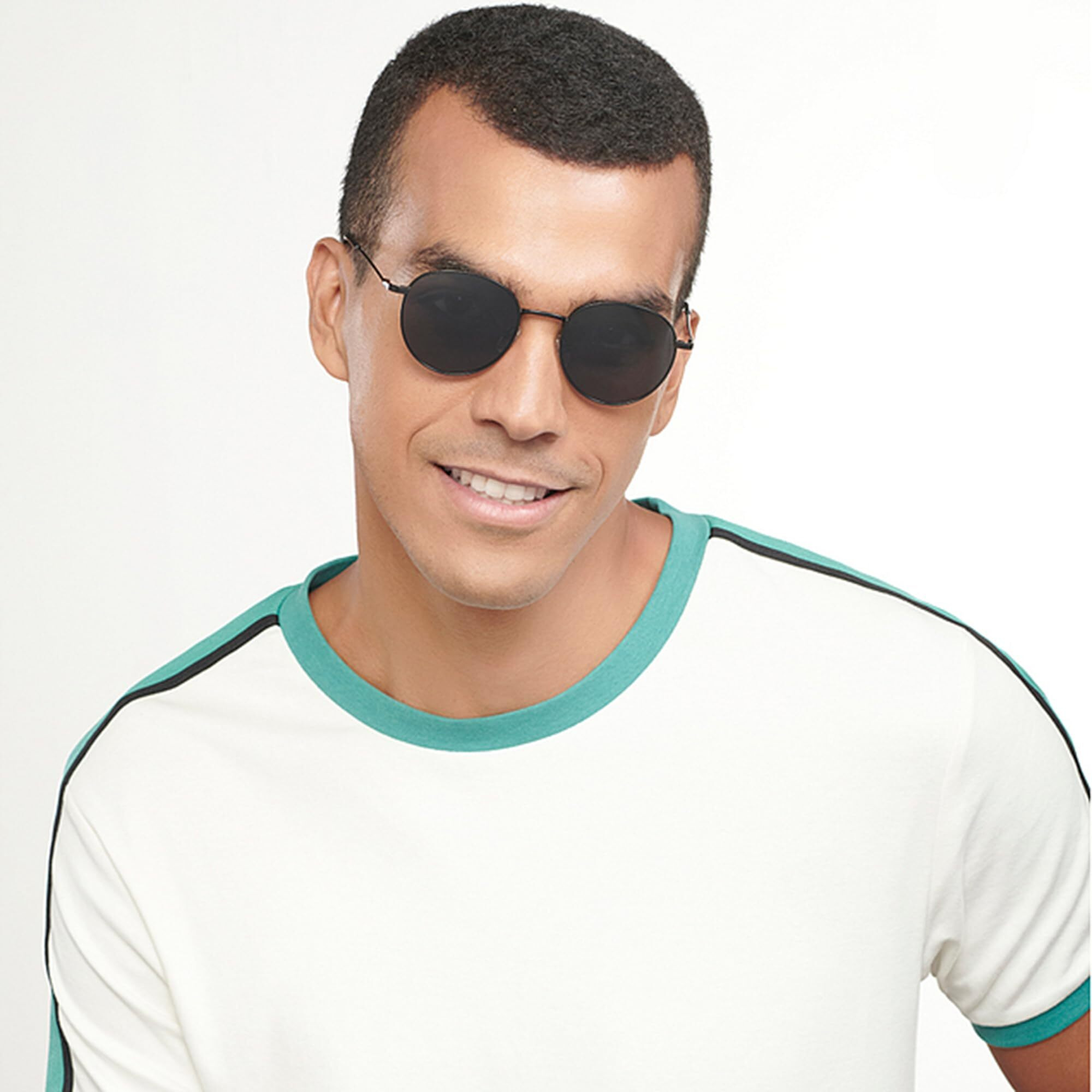 VINCENT CHASE EYEWEAR By Lenskart|Polarization Sunglasses| Full Rim Round Branded Latest And Stylish Sunglasses|Polarization And 100% Uv Protected|For Men&Women|Medium|Vc S13137,Grey