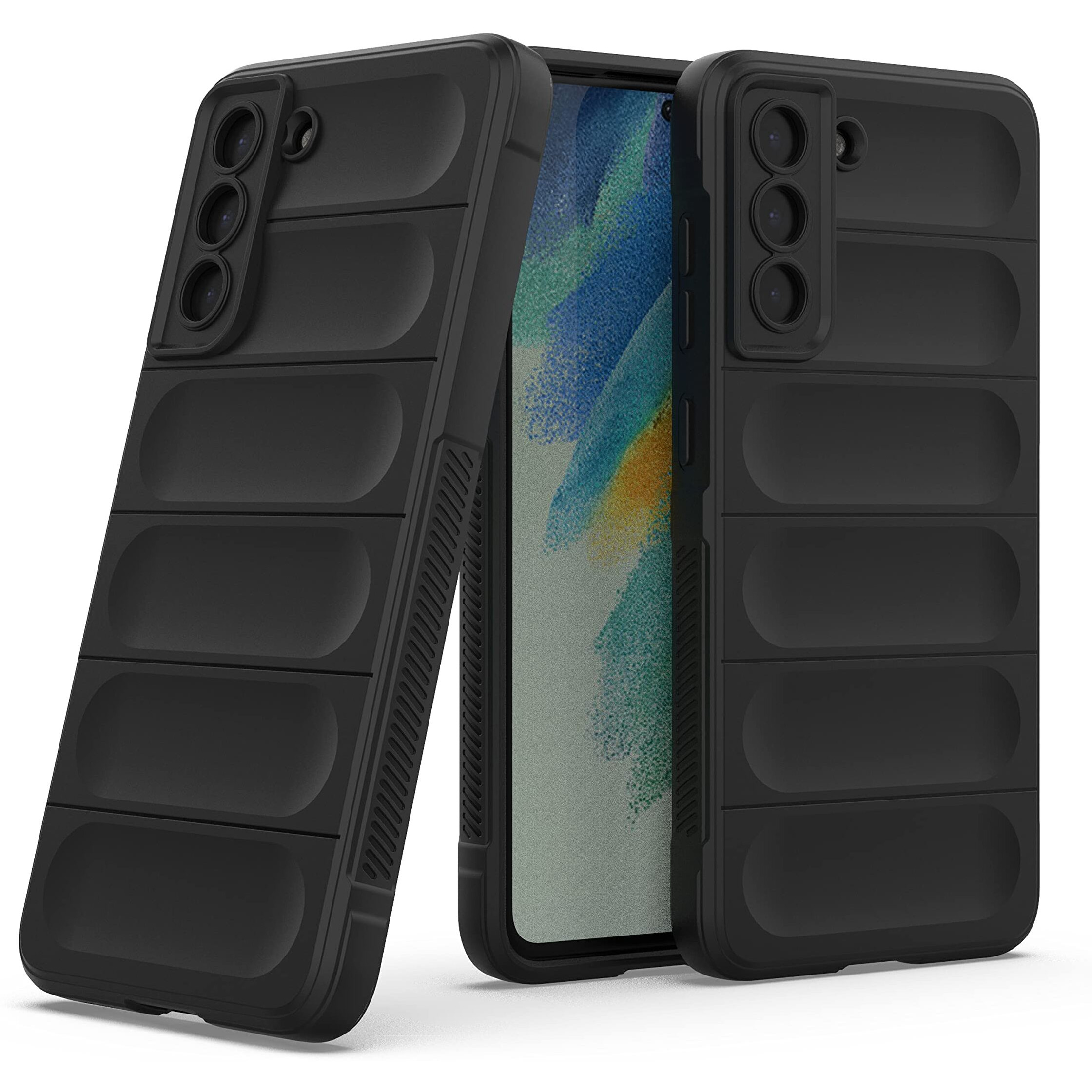 Zapcase Back Case Cover for Samsung Galaxy S21 FE 5G | Compatible for Samsung Galaxy S21 FE 5G Back Case Cover | Liquid Silicon Case for Samsung Galaxy S21 FE 5G with Camera Protection|Black