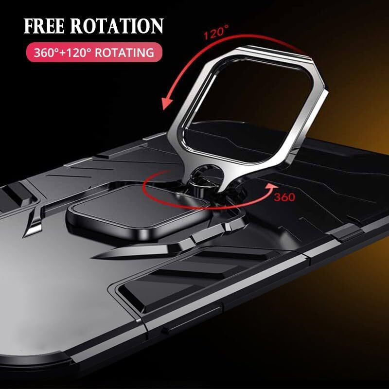 SPAZY CASE iQOO Z9s 5G / Vivo V40e 5G Back Cover | Dual Layer Armor Defender Full Body Protective + PC Hybrid Kickstand Back Cover for iQOO Z9s 5G / Vivo V40e 5G