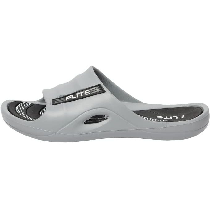 flite Men's Slides/SlipperS for Boys/Flip Flop (Grey, 8)