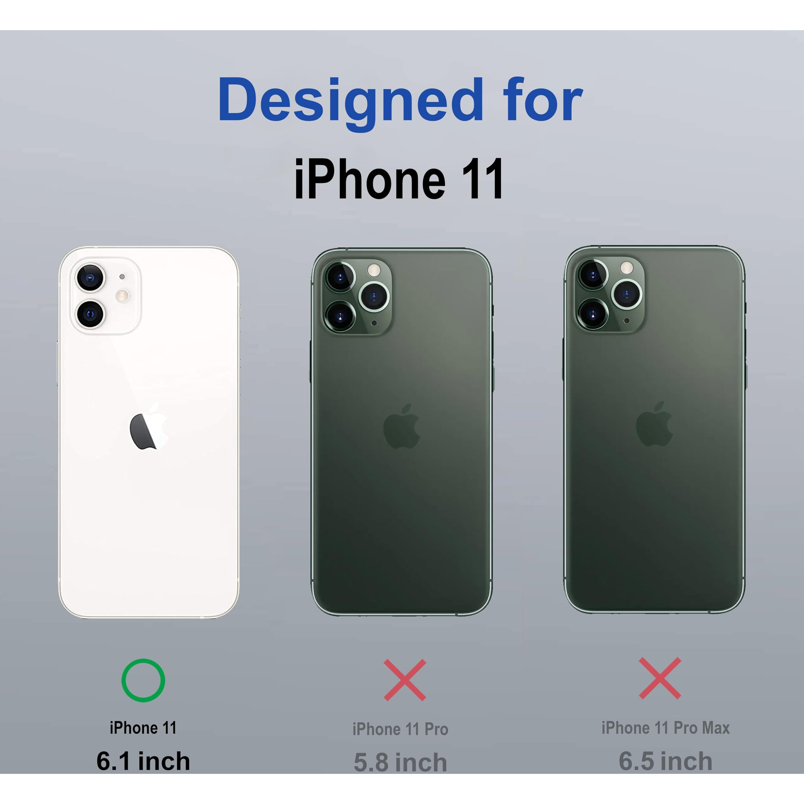 Zapcase Back Case Cover for iPhone 11 | Compatible for iPhone 11 Back Case Cover | Scratch-Resistant Back Case Cover | Sierra Blue