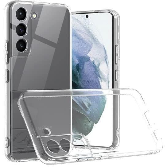 JGD PRODUCTS for Samsung Galaxy S21 FE 5G Premium Transparent Hybrid Soft Slim Dust Proof Back Case Cover with Camera Protection