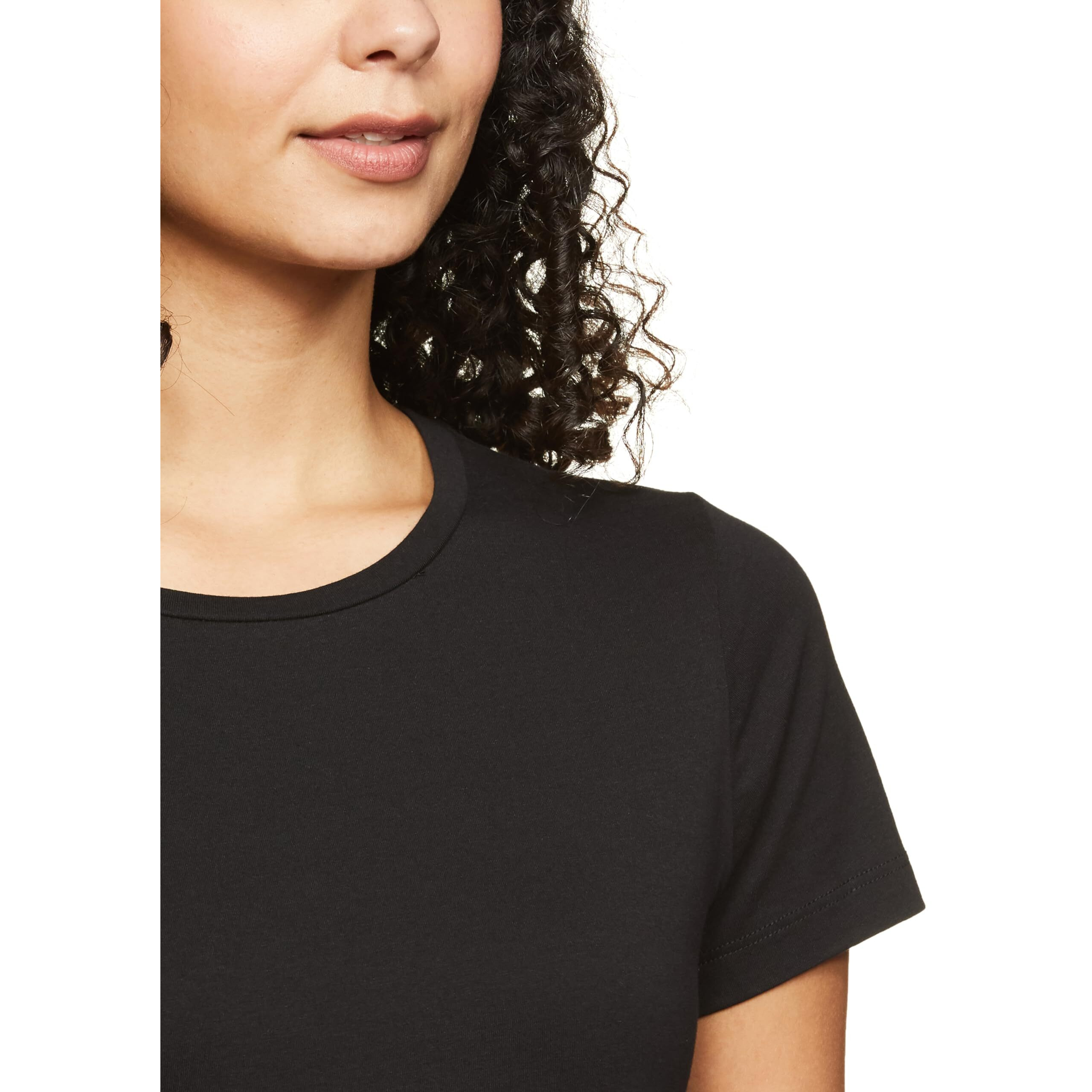 Amazon Brand - Symbol Women's Regular T-Shirt (RN-PO3-COMBO24_Black, Red & Lavendar L)