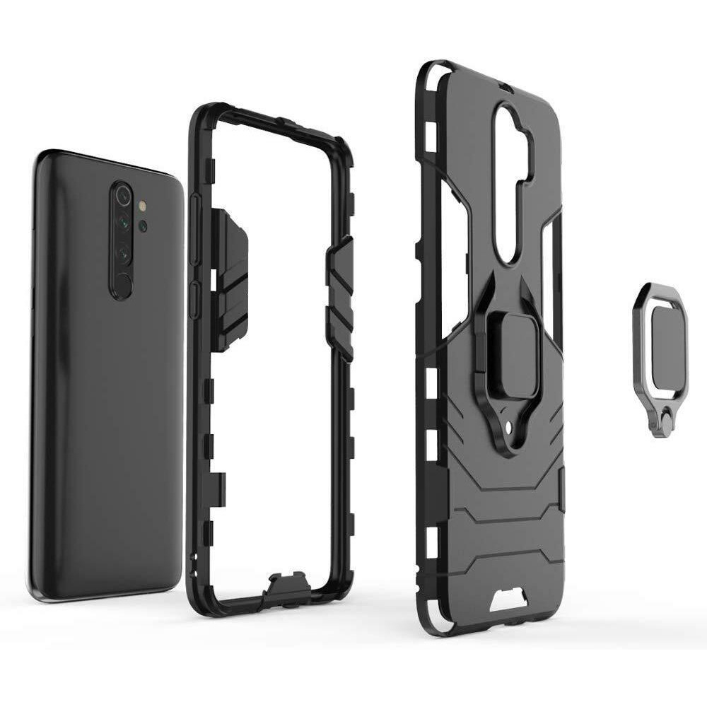 Designerz hub Realme X2 Pro Case Back Cover Dual Layer Armor Defender Full Body Protective + PC Hybrid Kickstand Back Case Cover Designed for Realme X2 Pro