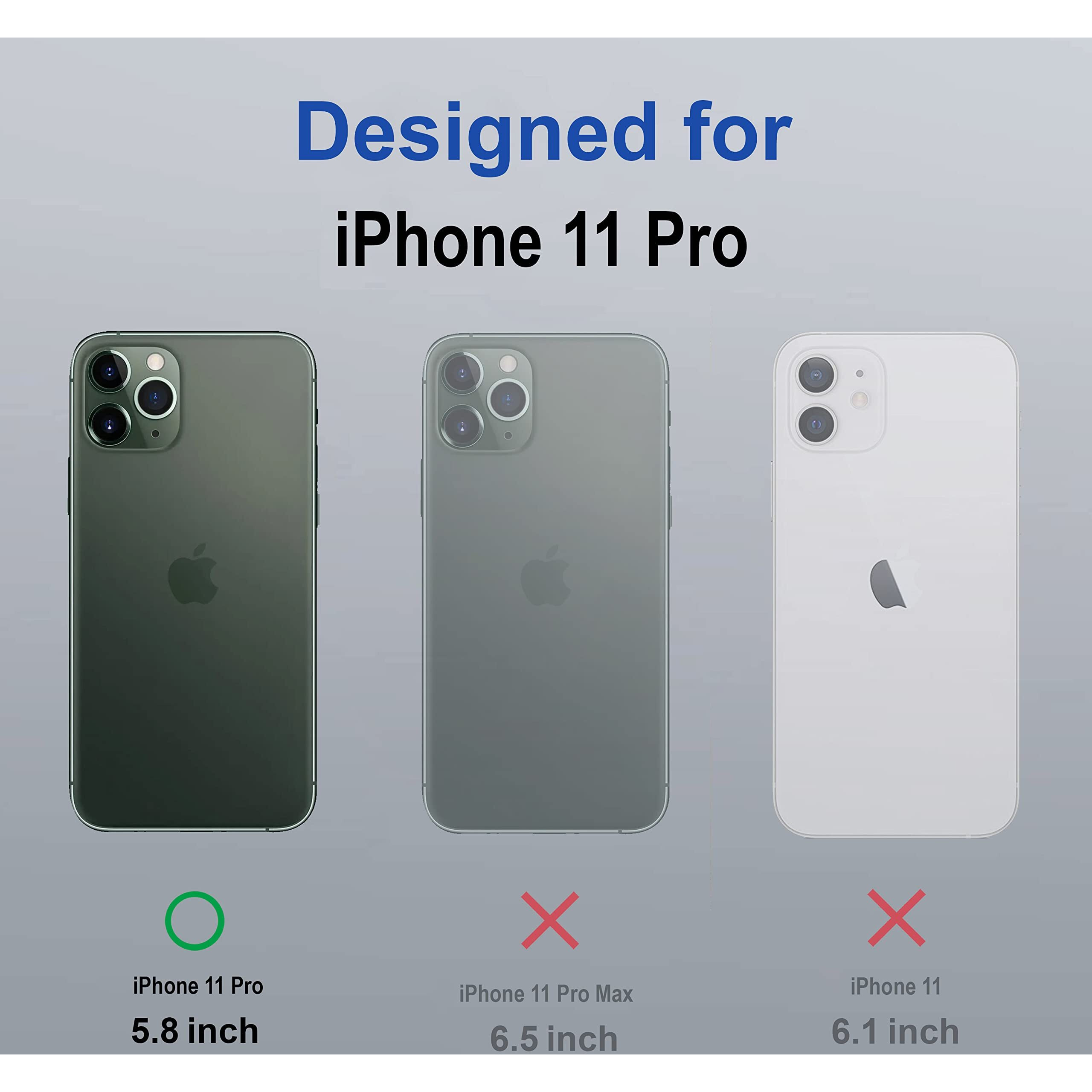 Zapcase Back Case Cover for iPhone 11 Pro | Compatible for iPhone 11 Pro Back Case Cover | Compatible with MagSafe | Scratch-Resistant Back Case Cover | Clear