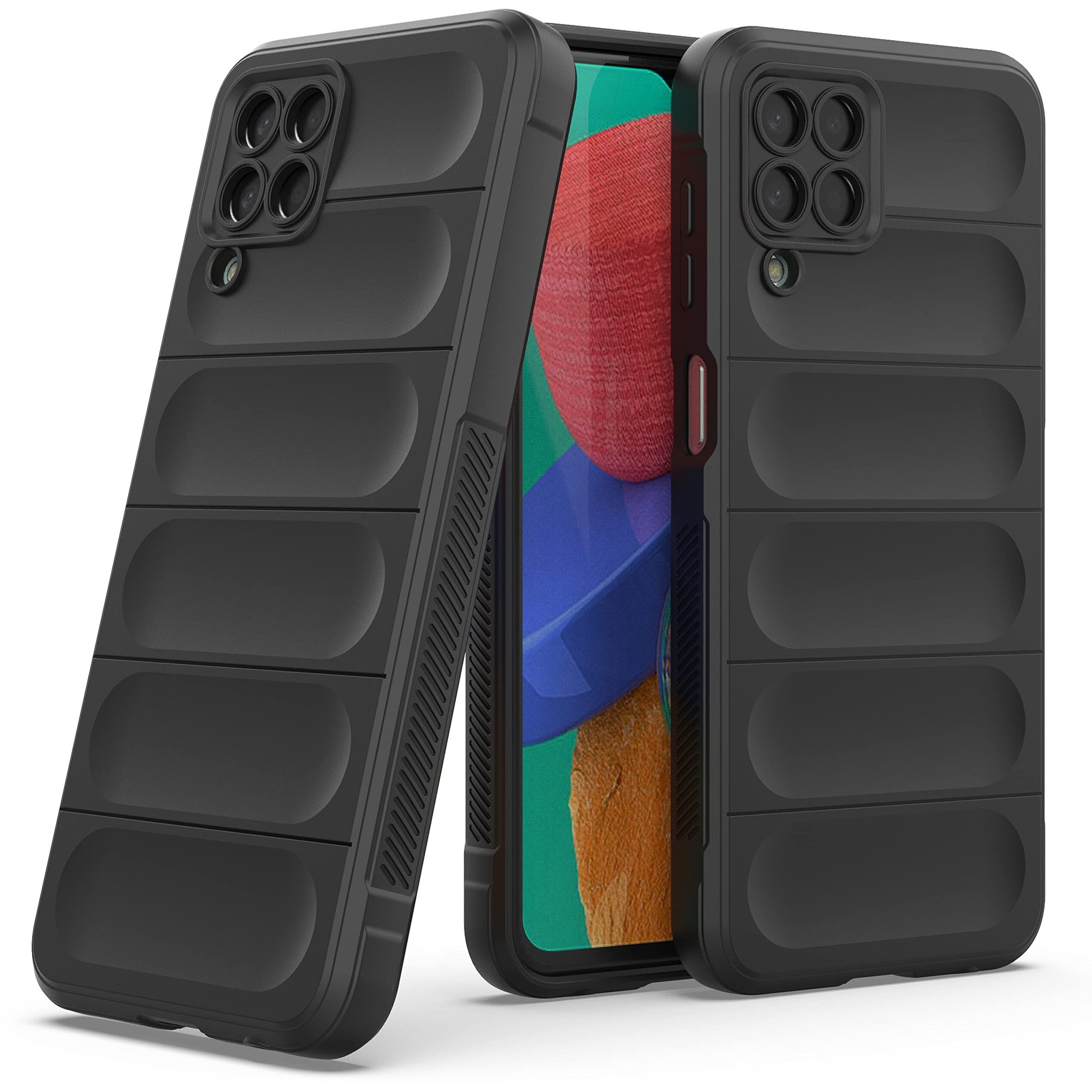 Zapcase Back Case Cover for Samsung Galaxy M33 5G | Compatible for Samsung Galaxy M33 5G Back Case Cover | Liquid Silicon Case for Samsung Galaxy M33 5G with Camera Protection|Black