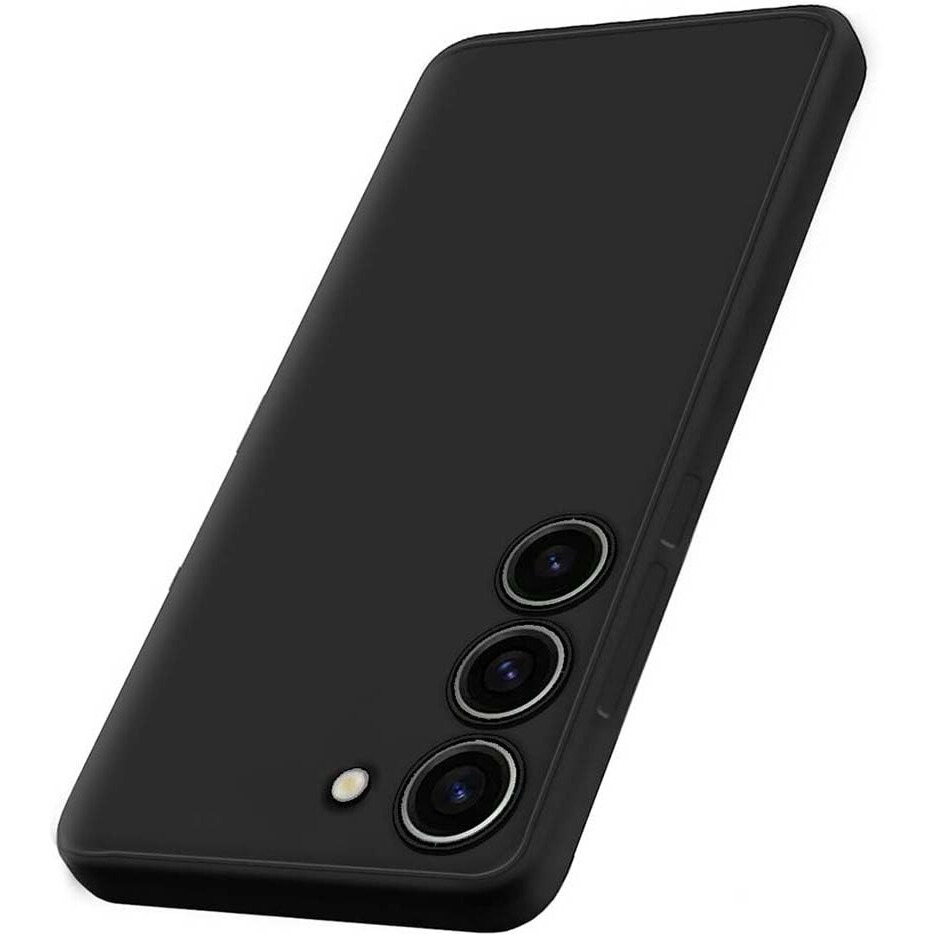 Fashionury Back Cover Case for Samsung Galaxy S23 5G | Matte Soft Silicon Flexible | Camera Bump Protection | All Side Shock Proof Rubberised Back Case Cover for Samsung Galaxy S23 5G (Black)