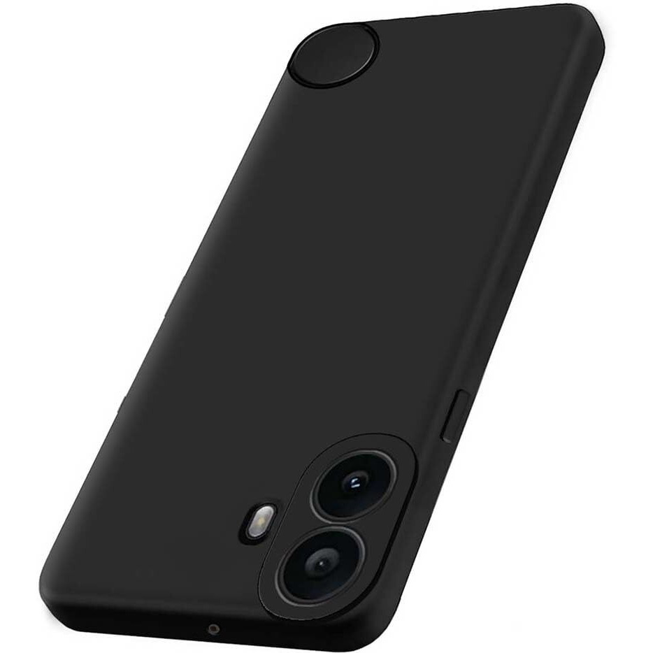 Fashionury Back Cover Case for CMF Nothing Phone 1 | Matte Soft Silicon Flexible | Camera Bump Protection | All Side Shock Proof Rubberised Back Case Cover for CMF Nothing Phone 1 (Black)