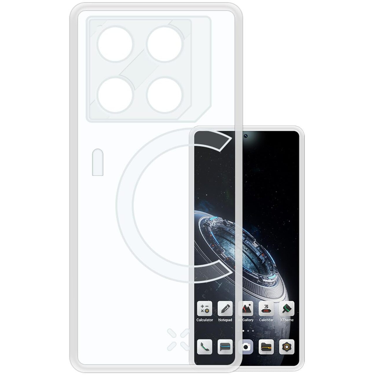 VIDO Transparent Back Case Cover for Infinix GT 20 Pro 5G (Soft & Flexible & Camera Protection Back Case)