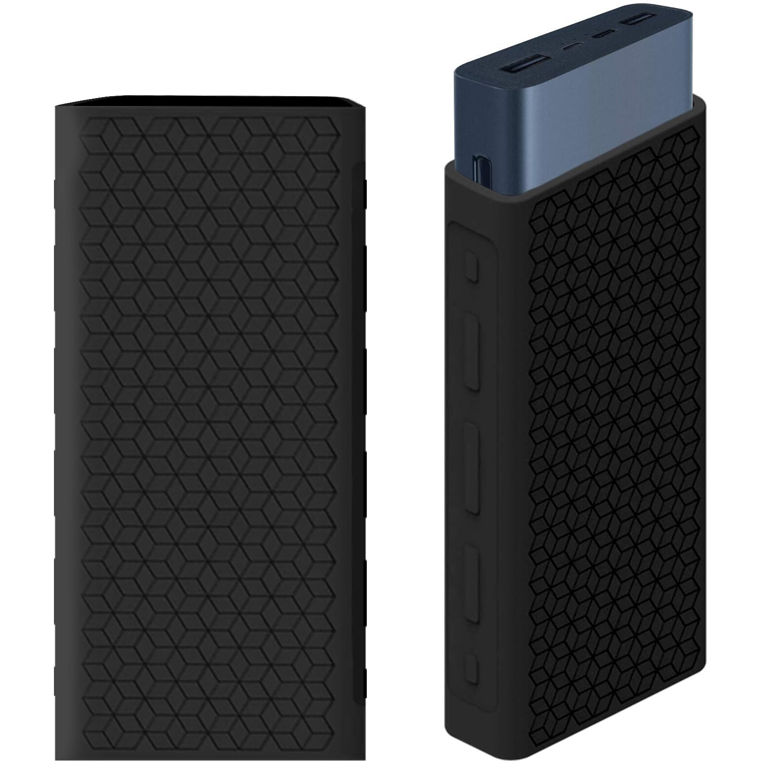 GadgetBite Silicon Soft Cover Case for Mi Power Bank 3i 20000 mAh Battery [Power Bank NOT Included]-Black