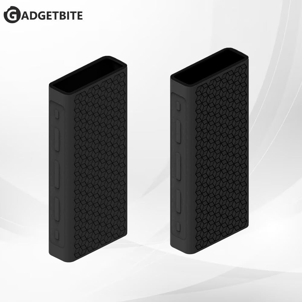 GadgetBite Silicon Soft Cover Case for Mi Power Bank 3i 20000 mAh Battery [Power Bank NOT Included]-Black