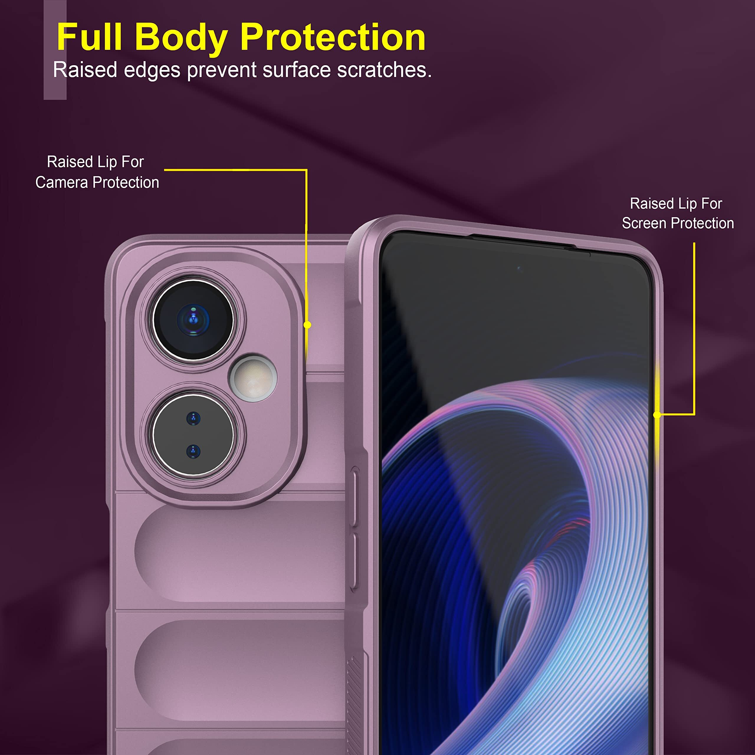 Zapcase Back Case Cover for OnePlus Nord CE 3 Lite 5G | Compatible for OnePlus Nord CE 3 Lite 5G Back Cover | Liquid Silicon Case for OnePlus Nord CE 3 Lite 5G with Camera Protection |Lavender