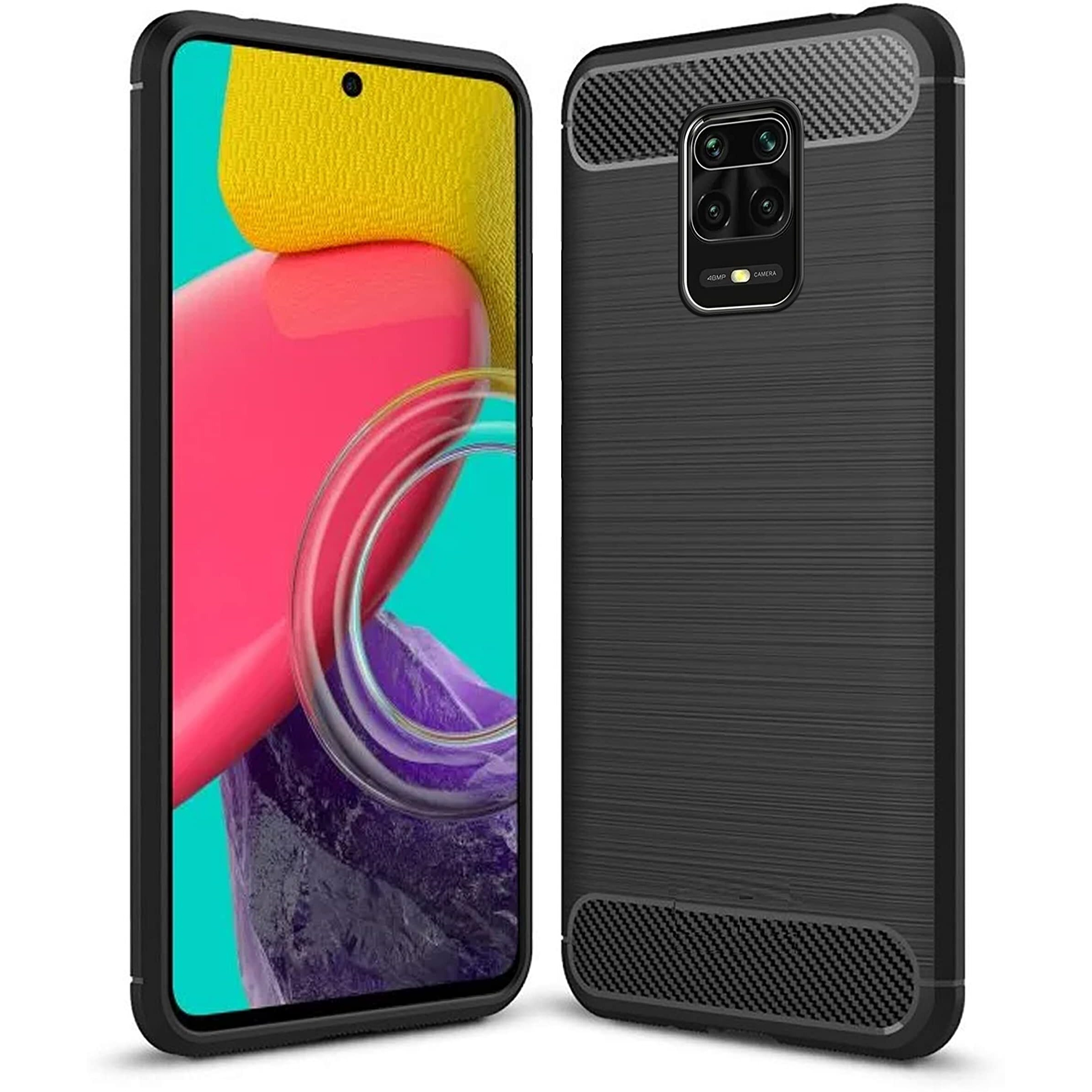Zapcase Back Cover Case for Mi Redmi Note 9 Pro/Redmi Note 9 Pro Max/Poco M2 Pro/Redmi Note 10 Lite | 360 Degree Protection | Soft and Flexible (TPU | Matte Black)